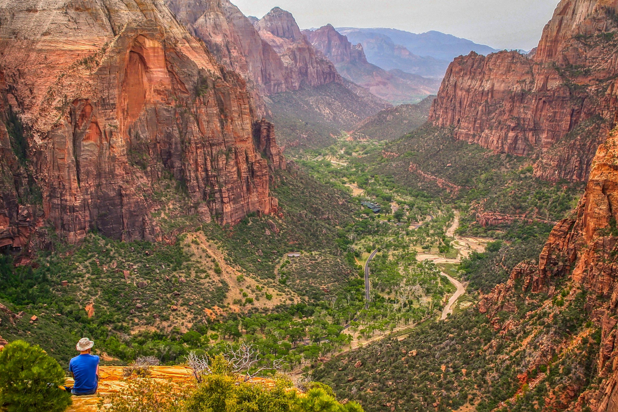 View from Angel's Landing in Zion National Park
