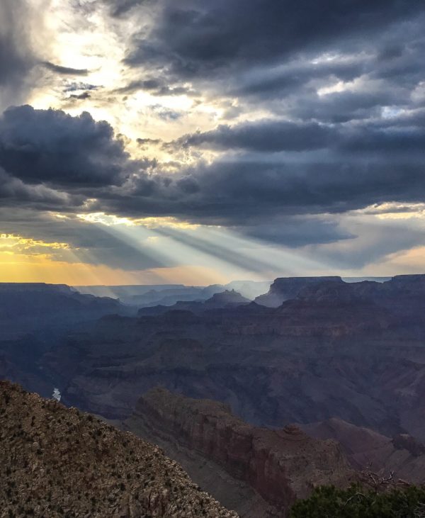 Grand Canyon Sunset Light Rays
