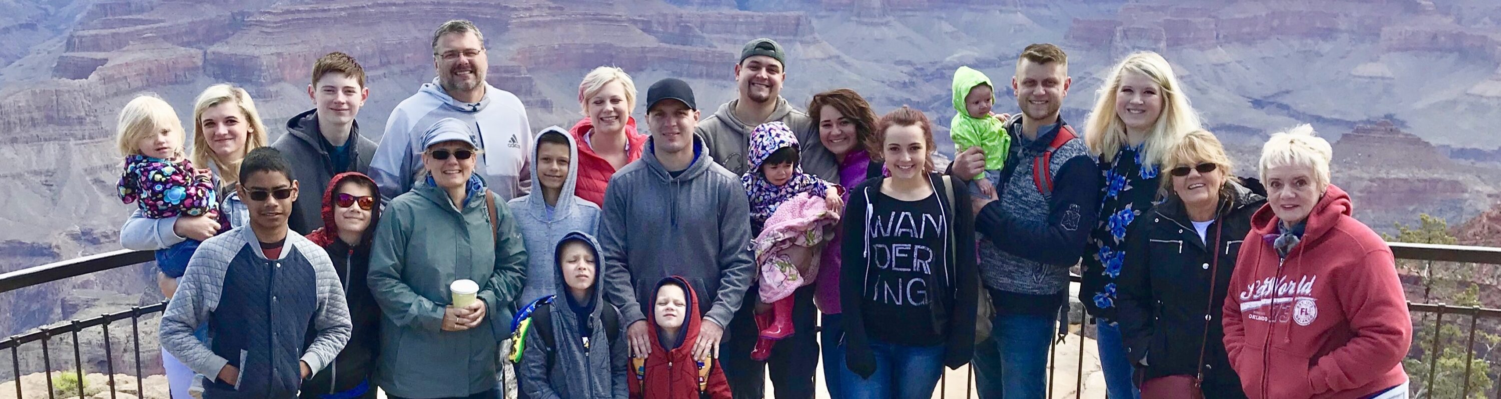Randy Pratt and Family Master Books at Grand Canyon