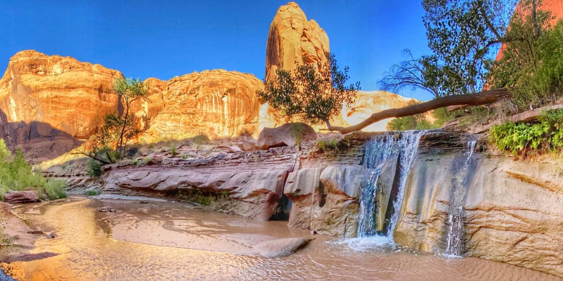 Coyote Gulch Waterfall and Pool