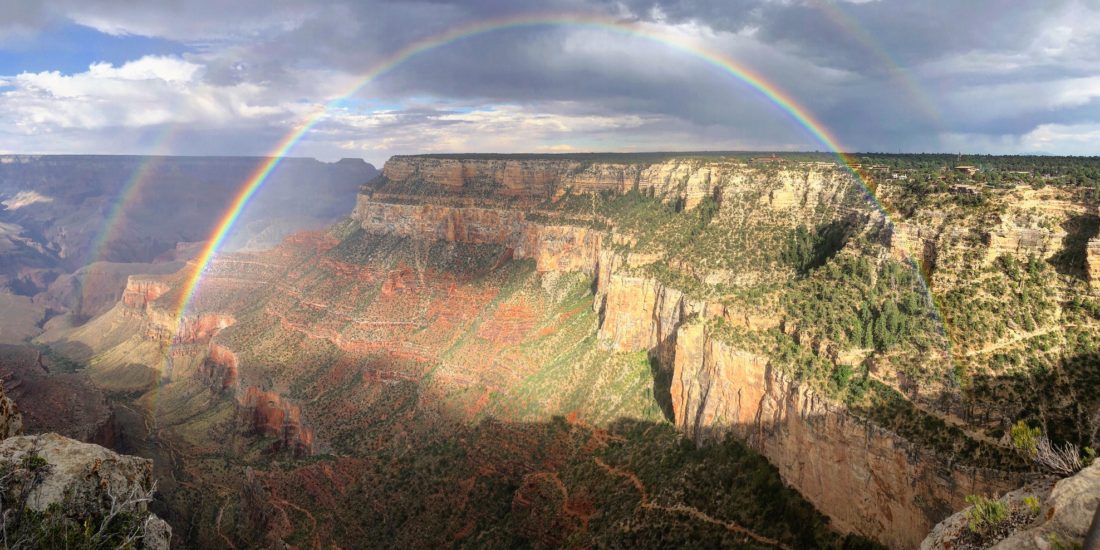 Grand Canyon Rim Trail Rainbow - Brittany Walliser