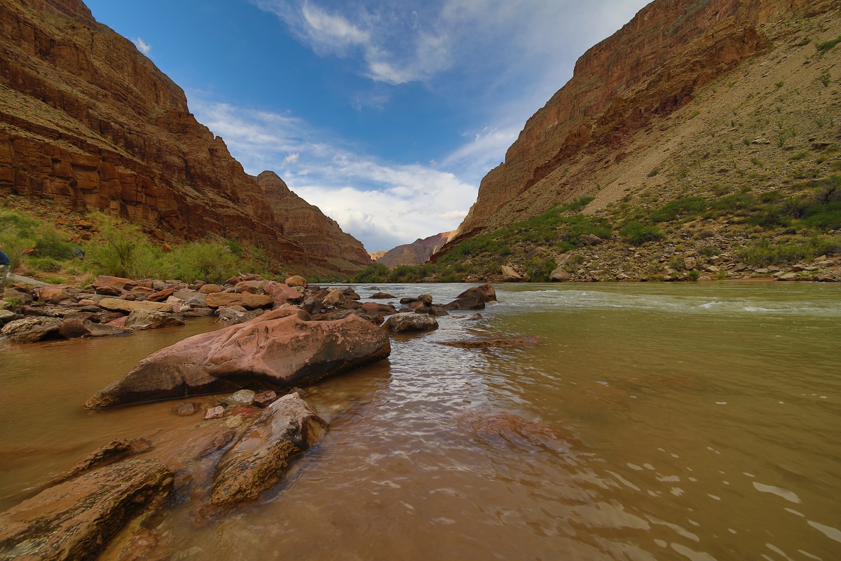 Grand Canyon Colorado River View Lower River