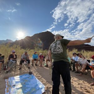 John Whitmore Teaching at Tanner in the Grand Canyon