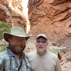 John Whitmore and Nate Loper in North Canyon