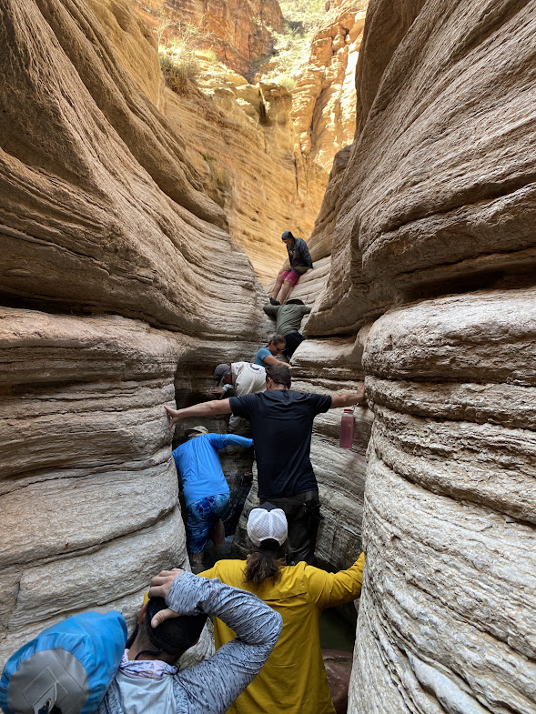 Hiking in Matkatamiba Canyon Ministries River Trip